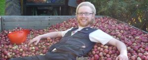 Aaron Harversting Apples